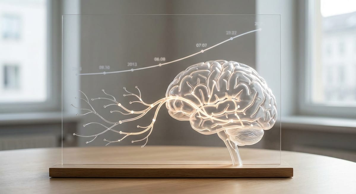 How long does it take to build a habit — brain neural pathway diagram showing automaticity curve over 66 days